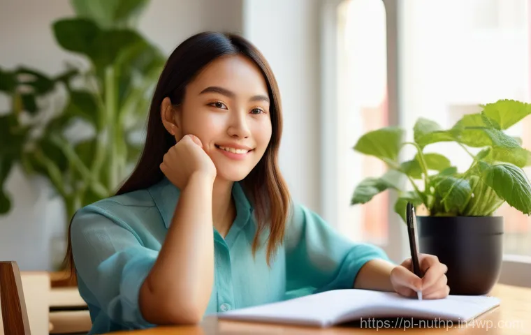 뇌 건강을 위한 수분 섭취의 중요성 - **Prompt:** A young adult (gender-neutral) sitting at a minimalist desk in a home office, looking sl...